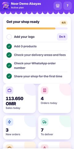 Seller home on the phone